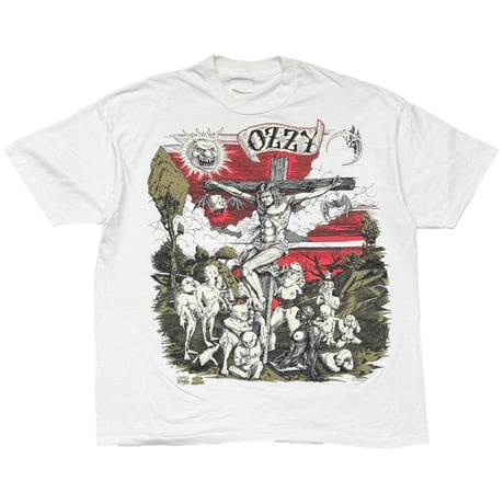 OZZY OSBOURNE JESUS OZZY BACKSTAGE PASS WHITE FITS XL 2529