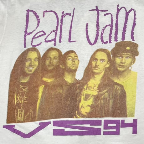 PEARL JAM VS 94 TOUR BOOTLEG WHITE FITS XL 4944