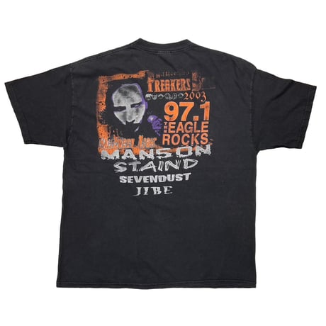 MARILYN MANSON 2003 FREAKERS BALL 97.1 THE EAGLE ROCK LIVE BOOTLEG HANES XL 5935