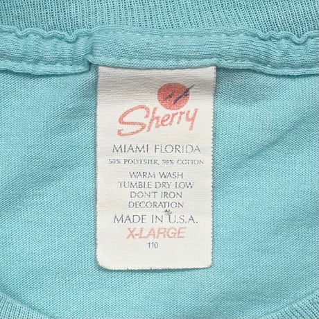 DISNEY VINTAGE MICKEY MOUSE Florida LINK PRINT L.BLUE XL 7542