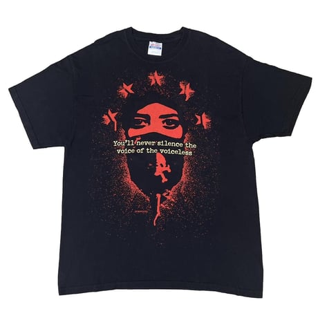 RAGE AGAINST THE MACHINE 2009 YOU'LL NEVER SILENCE THE VOICE OF THE VOICELESS HANES LARGE 0623