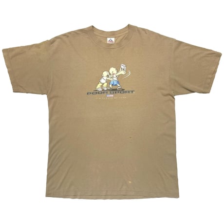OLD & VINTAGE POLO SPORT PARODY POOR SPORT IT'S ALWAYS MY TURN TAN ALSTYLE XL 8300