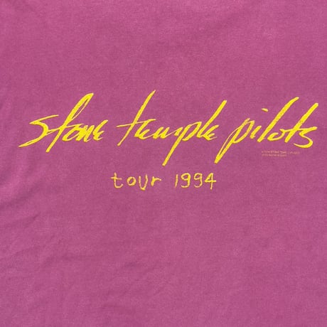 STONE TEMPLE PILOTS 1994 TOUR RASPBERRY XL 4449