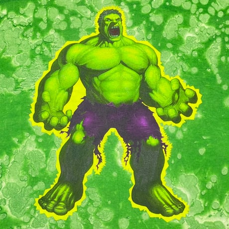 MARVEL HULK KRAFT TIEDYE GREEN XL 3305