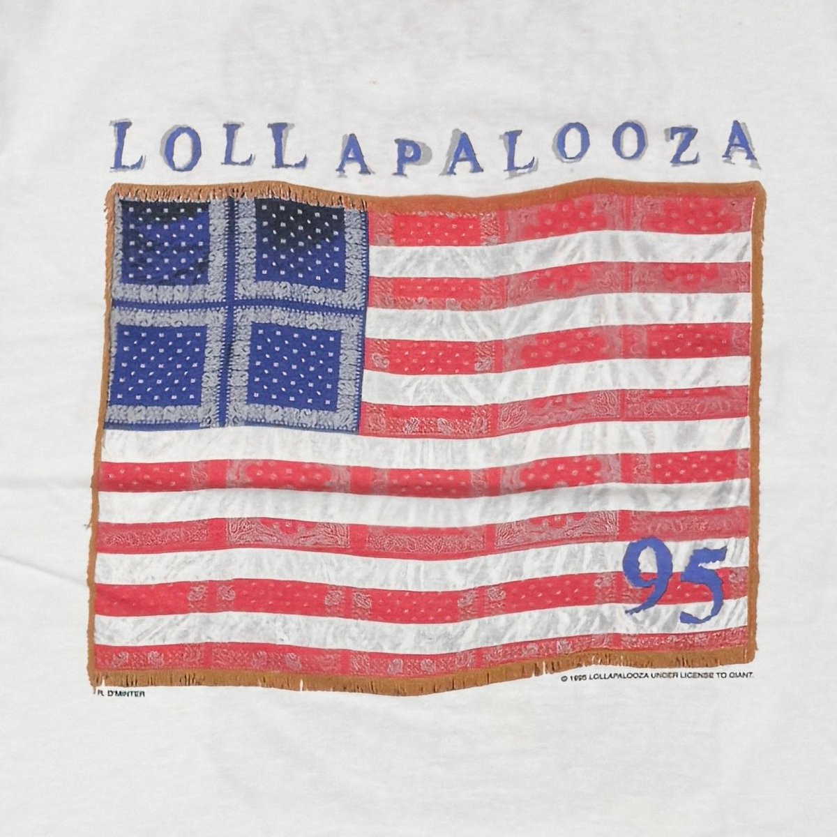 LOLLAPALOOZA 95 AMERICAN FLAG ANVIL LARGE 7935