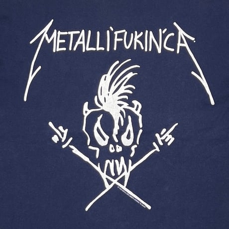 METALLICA METALLIFUCKINCA NAVY GIANT BY TEEJAYS LARGE 7743