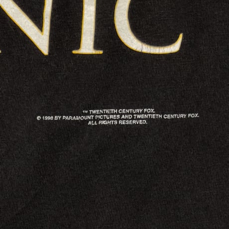 TITANIC 1998 MOVIE PROMO TEE BLACK XL 0982