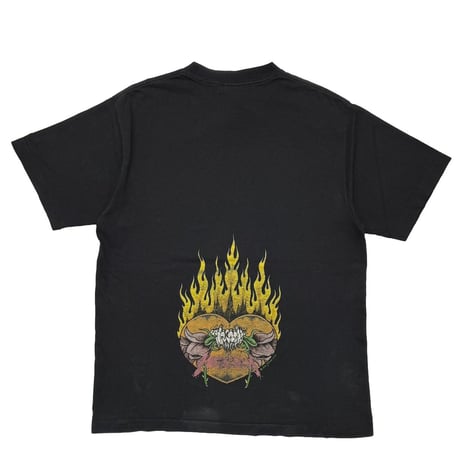 METALLICA PUSHEAD 1994 FLAMING FLOWER SKULL GIANT BY TEEJAYS LARGE 4863