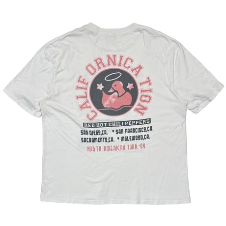 RED HOT CHILI PEPPERS CALIFORNICATION BOOTLEG WHITE FITS XL 0035