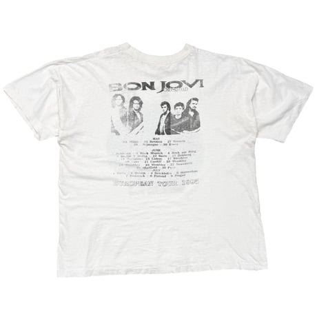 BON JOVI CROSSROAD EUROPEAN TOUR 1995 WHITE FITS XL 6699