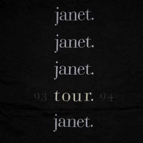 JANET JACKSON 1993 TOUR HANES XL 4976