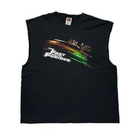 THE FAST AND THE FURIOUS 2001 MOVIE PROMO SLEEVE LESS FRUIT OF THE LOOM XL 9140