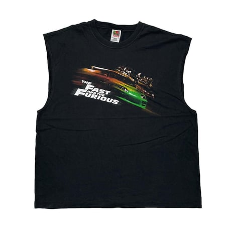 THE FAST AND THE FURIOUS 2001 MOVIE PROMO SLEEVE LESS FRUIT OF THE LOOM XL 9140