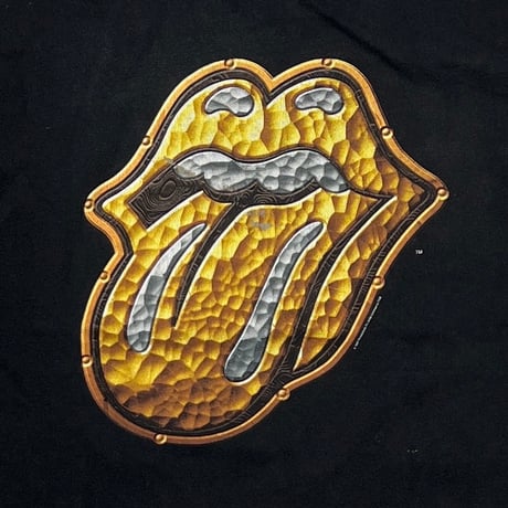 ROLLING STONES BRIDGES TO BABYLON GOLDEN LIP & TONGUE anvil LARGE 9319