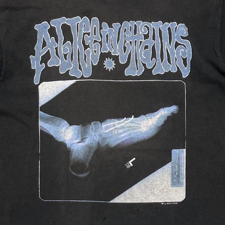 ALICE IN CHAINS 1992 BROKEN FOOT X-RAY FRUIT OF THE LOOM LARGE 2195