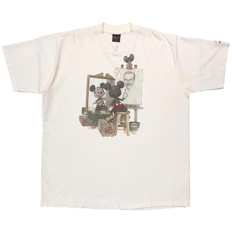 DISNEY VINTAGE MICKEY MOUSE NORMAN ROCKWELL PARODY NATURAL XXL 0983