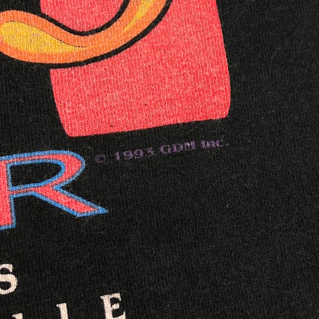 GRATEFUL DEAD 1993 SUMMER TOUR FRUIT OF THE LOOM BLACK XL 2062
