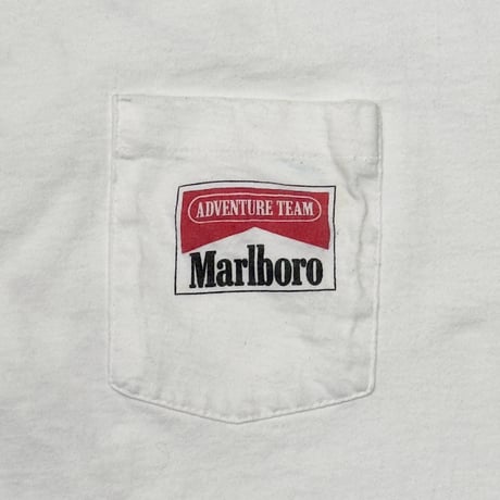 Malboro LIZARDS ADVENTURE TEAM MAP POCKET TEE WHITE FITS XL 2605