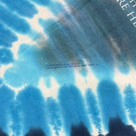PINK FLOYD WISH YOU WERE HERE TIE DYE LIQUID BLUE FITS XL 1146