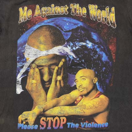 2PAC RAP DESIGN Me Against The World HB Tee XL 4156