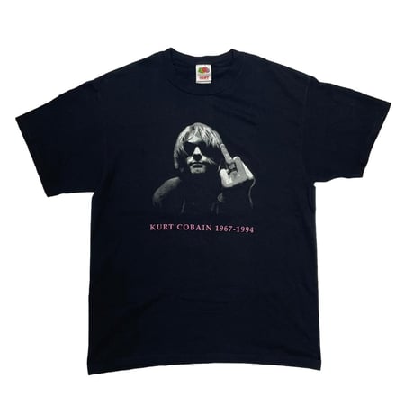 KURT COBAIN MEMORIAL MIDDLE FINGER HAND SIGN FRUIT OF THE LOOM XL 8065