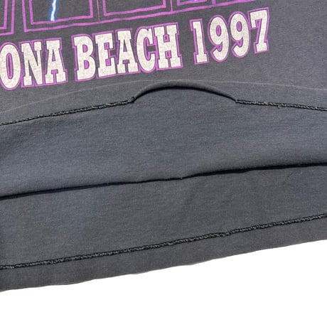OLD & VINTAGE 1997 BIKE WEEK DAYTONA BEACH LIGHTNING TEXT LS LARGE 4413