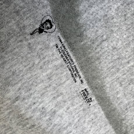 BETTY BOOP 1994 ONE FRAGRANCE Calvin Klein Parody CREWNECK SWEAT GREY TULTEX XL 4116