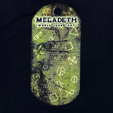 MEGADETH 1997 WORLD TOUR LS GIANT XL 6446
