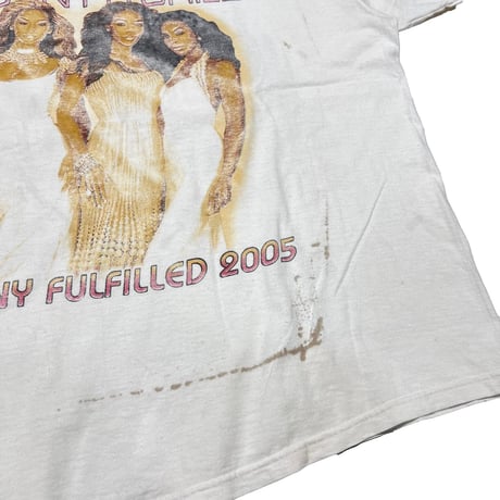 DESTINY'S CHILD DESTINY FULFILLED 2005 WHITE FRUIT OF THE LOOM XL 7092