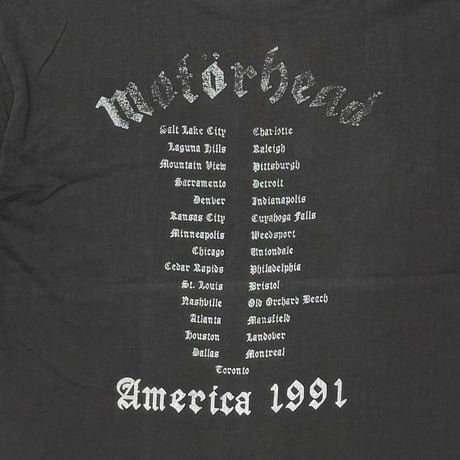 MOTOR HEAD AMERICA TOUR 1991 HANES LARGE 2198