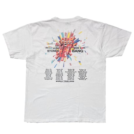 THE ROLLING STONES BIGGER BANG WORLD TOUR 2006 WHITE ANVIL LARGE 4299