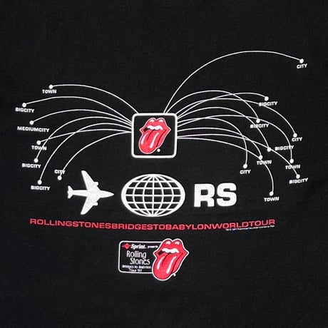 ROLLING STONES LIP&TONGUE BRIDGE TO BABYLON TOUR 1997 anvil LARGE 7826