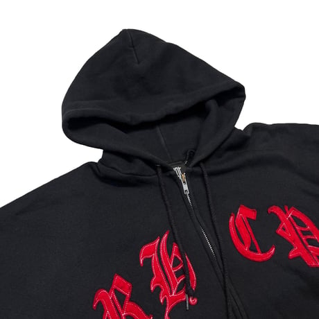RED HOT CHILI PEPPERS ZIPUP HOODED SWEATSHIRT BLACK GIANT LARGE 6747