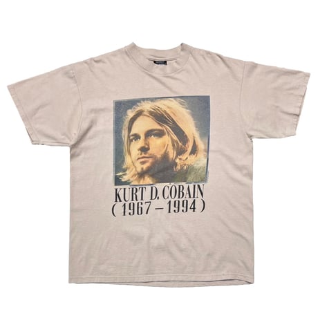 NIRVANA KURT COBAIN MEMORIAL ADULT BEIGE GIANT BY TULTEX XL 5047