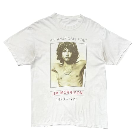 THE DOORS JIM MORRISON 1999 MEMORIAL PORTRAIT AN AMERICAN POET WHITE FITS LARGE 4086