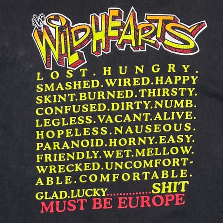 THE WILDHEARTS MUST BE EUROPE LS EURO XL 2431