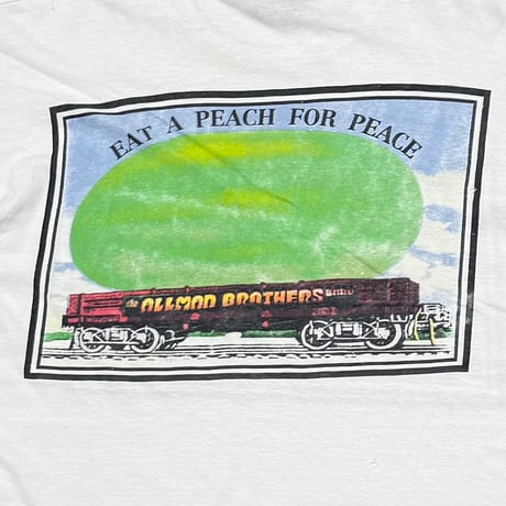 THE ALLMAN BROTHERS BAND 1995 EAT A PEACH FOR PEACE WHITE LARGE 1753
