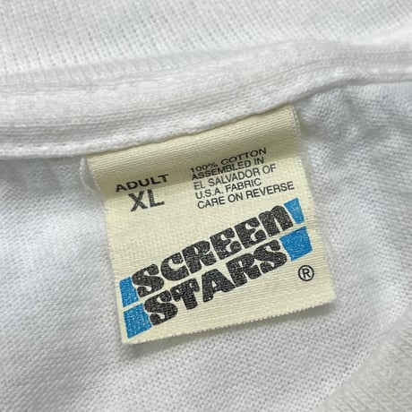NEWPORT LOGO TEE WHITE SCREEN STARS XL 6203