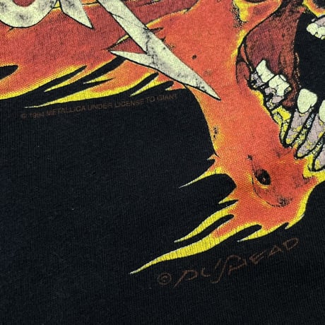 METALLICA PUSHEAD FLAME SKULL GIANT LARGE 8292