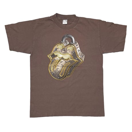 ROLLING STONES NO SECURITY 1999 TOUR PADLOCK LIP & TONGUE BROWN MURINA LARGE 4735