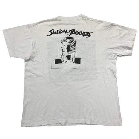 SUICIDAL TENDENCIES S LOGO WHITE FITS XL 1918