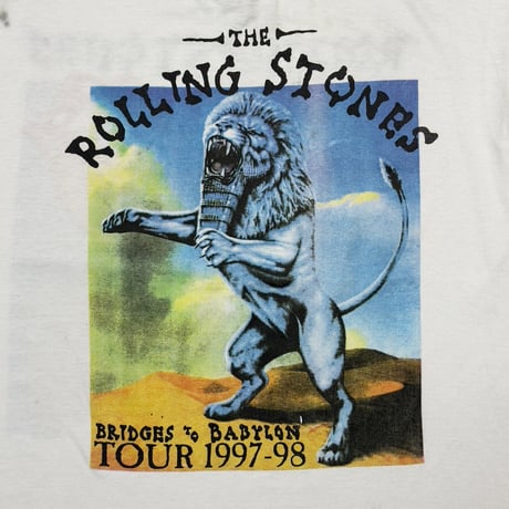 ROLLING STONES BRIDGES TO BABYLON TOUR 1997 BOOTLEG WHITE FRUIT OF THE LOOM XL 3026