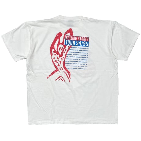 THE ROLLING STONES AMERICAN FLAG TONGUE VOODOO LOUNGE 94/95 WHITE BROCKUM XL 8106