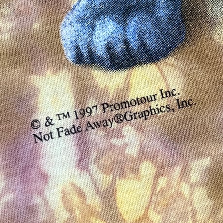 THE ROLLING STONES 1997 BRIDGE TO BABYLON TIE DYE DELTA LARGE 1562