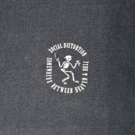 SOCIAL DISTORTION SOMEWHERE BETWEEN HEAVEN & HELL SOF TEE XL 9008