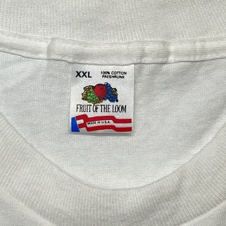 SADDAM HUSSEIN 90s BOOTLEG PUBLIC ENEMY TEE WHITE FRUIT OF THE LOOM XXL 6858