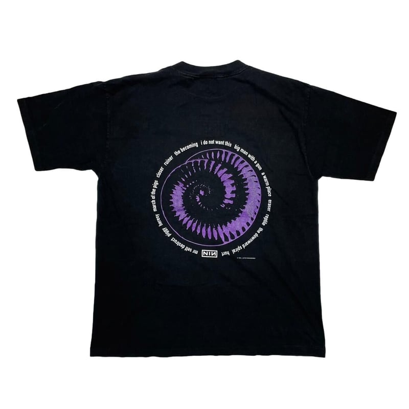 NINE INCH NAILS 1994 BOX LOGO AMMONITE ALL SPOR 