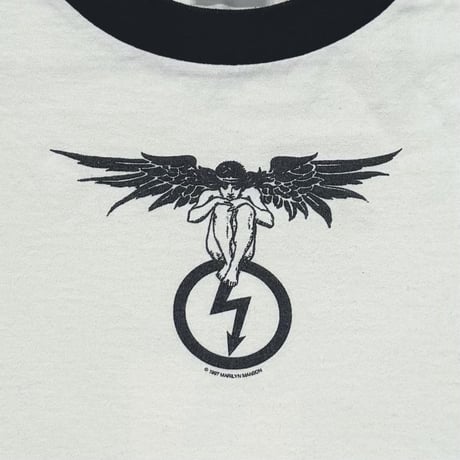 MARILYN MANSON ANTICHRIST SUPERSTAR ANGEL RINGER WHITE ANVIL XL 7673