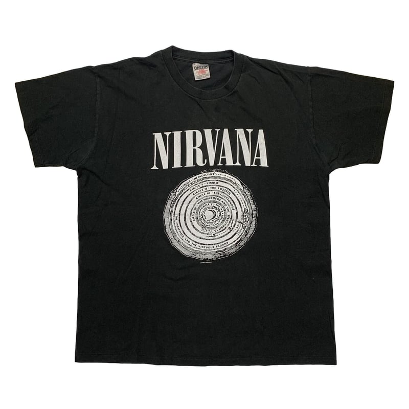 【希少】Nirvana Tシャツ 黒　ghost note anvil赤バータグ Nirvana Ghost Notebook 2003 anvil Tシャツ