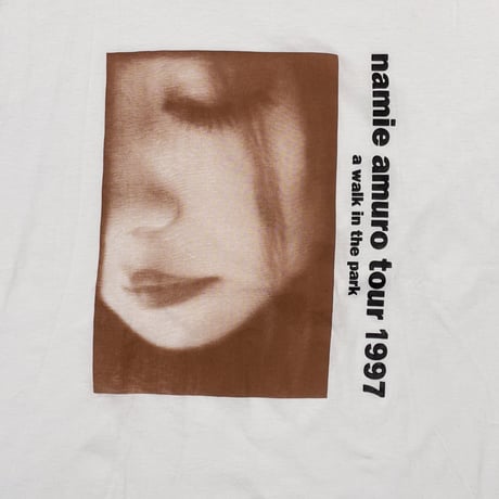 NAMIE AMURO 安室 奈美恵 namie amuro tour 1997 a walk in the park WHITE FITS MEDIUM 9237